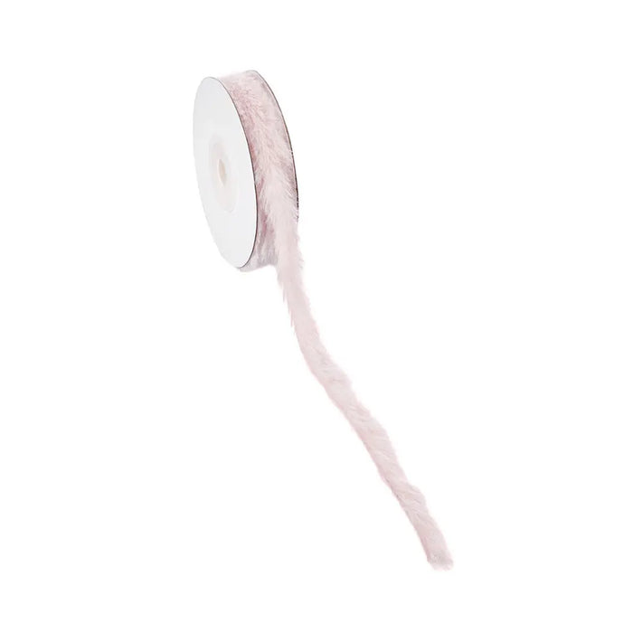 Fur Ribbon 3mm, Rose Sold Per Yard