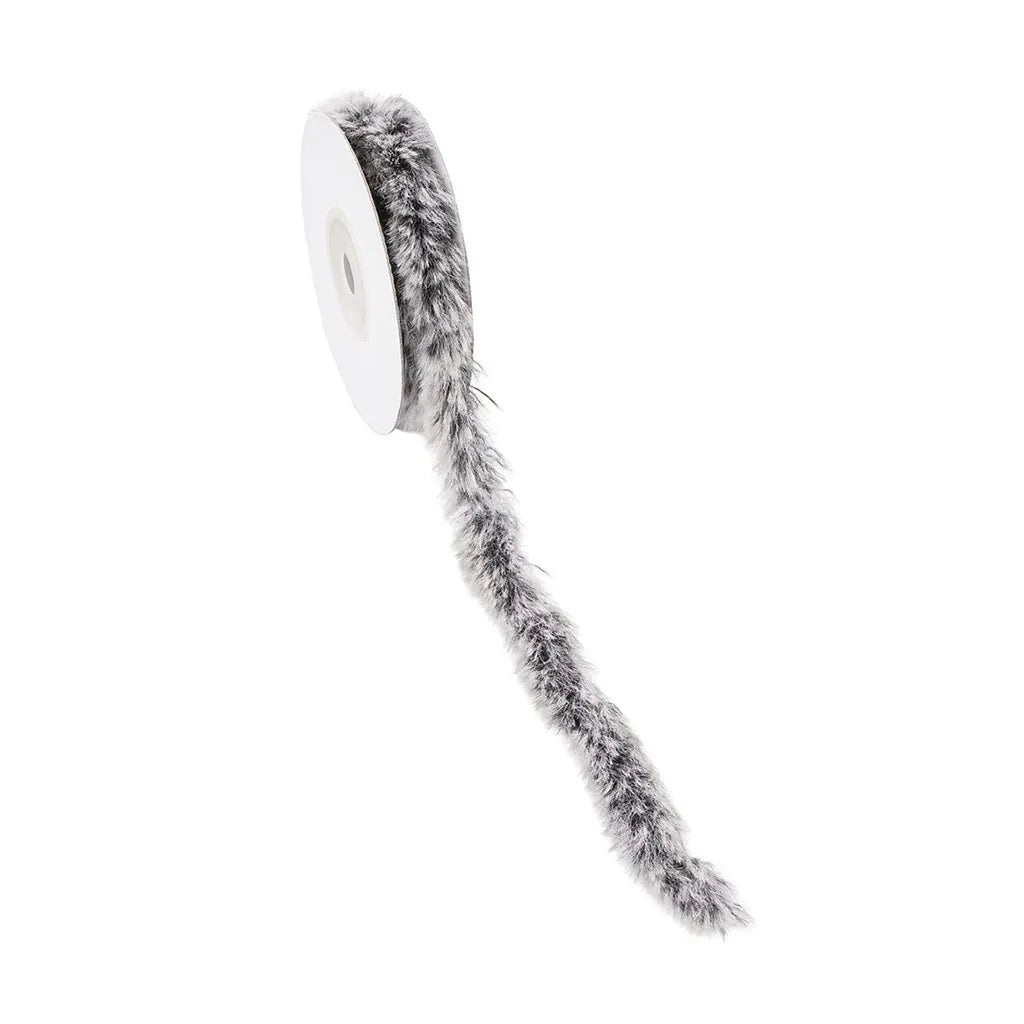 Fur Ribbon 3mm, Dark Grey