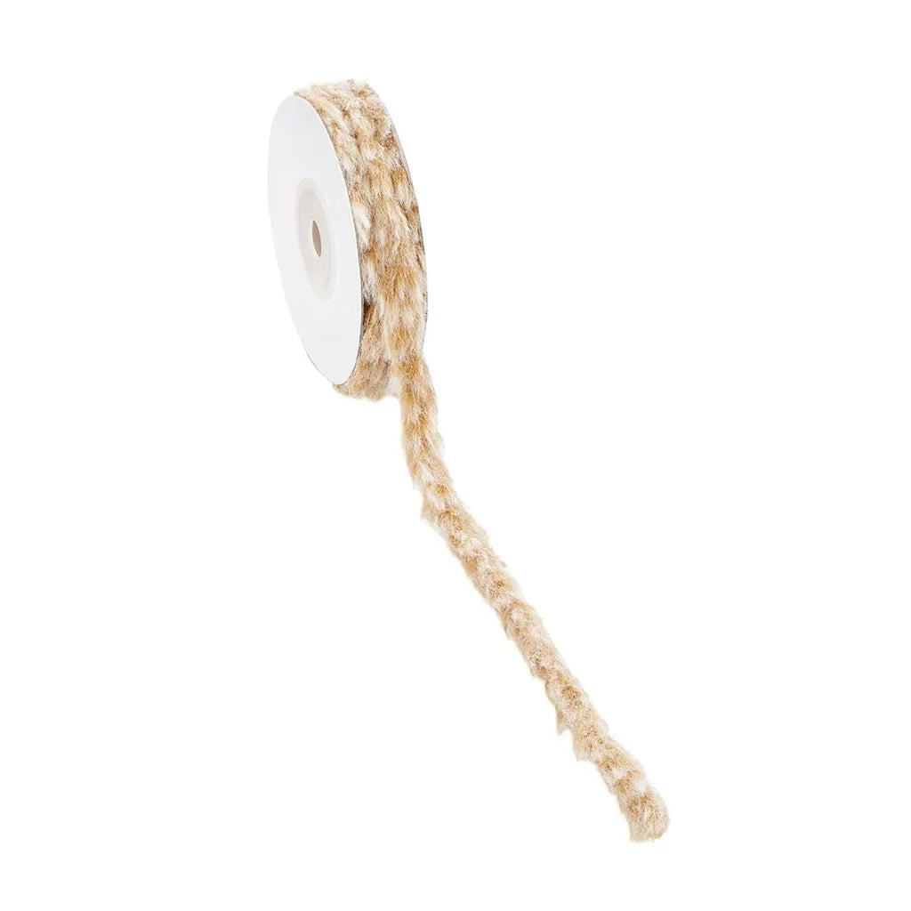 Fur Ribbon 3mm, Light Brown