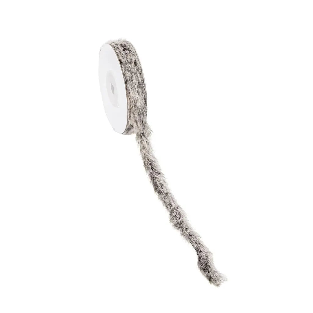 Fur Ribbon 3mm, Dark brown