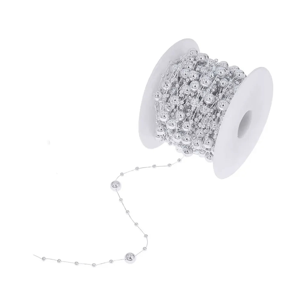 Trendy Chain of Beads, Silver