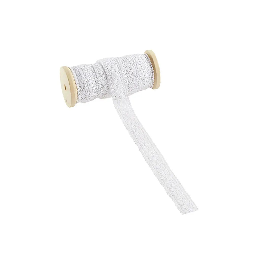 Lace Leuven, 28mm, White, Sold Per Meter