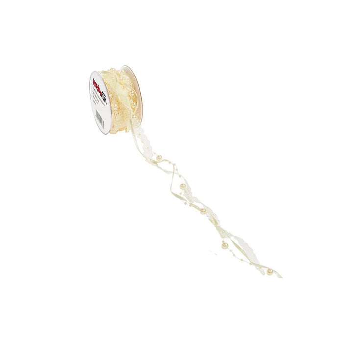 TRENDY Ribbon Lace II, Cream, Sold Per Meter