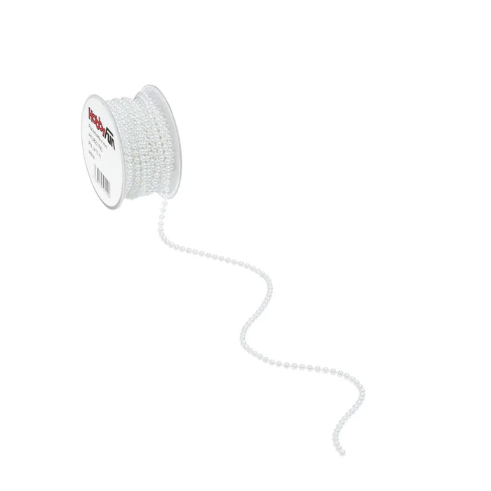 Chain of Beads 4mm, White