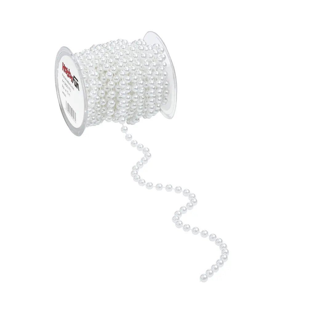 Chain of Beads 8mm, White