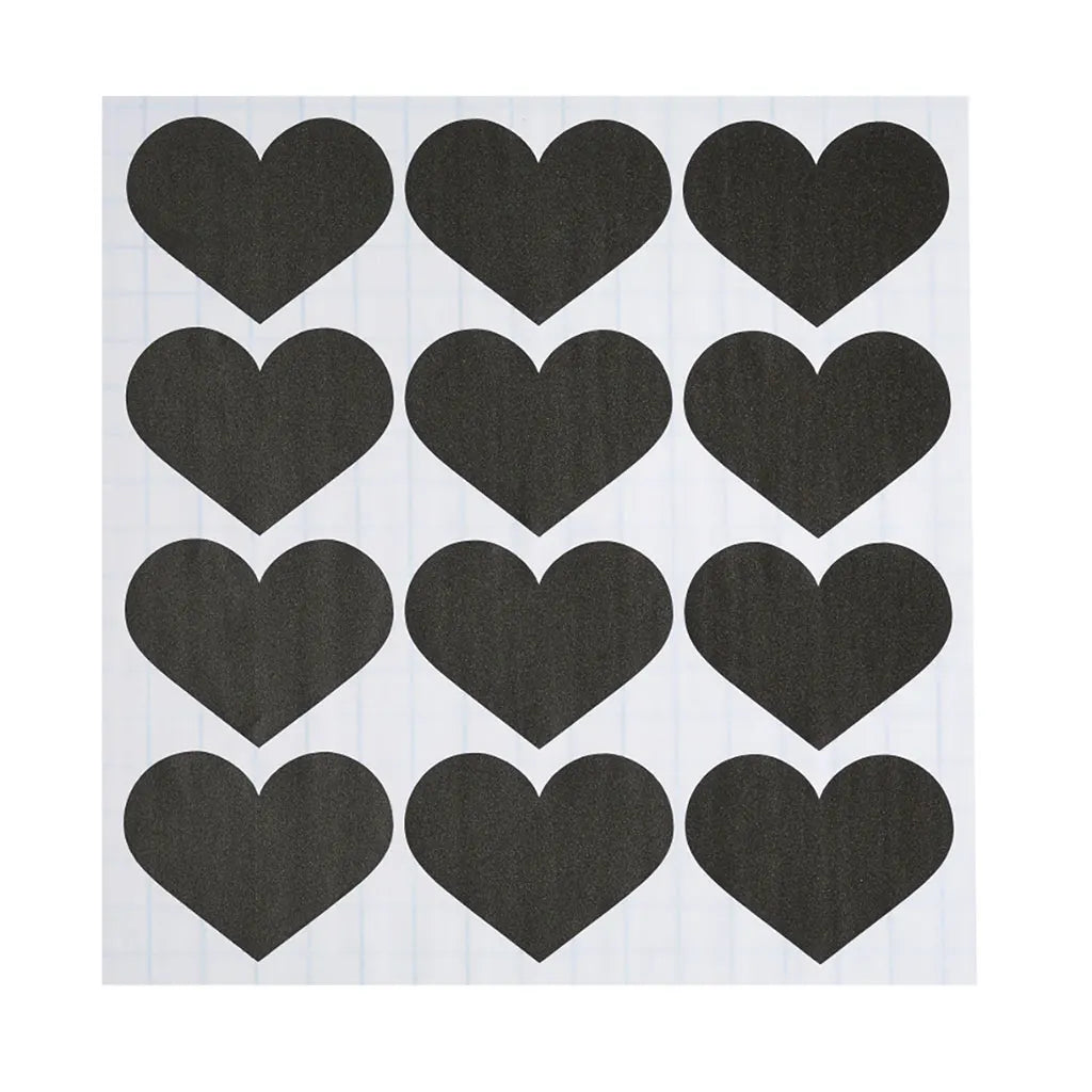 Blackboard Stickers Hearts, Bag with 3 Sheets