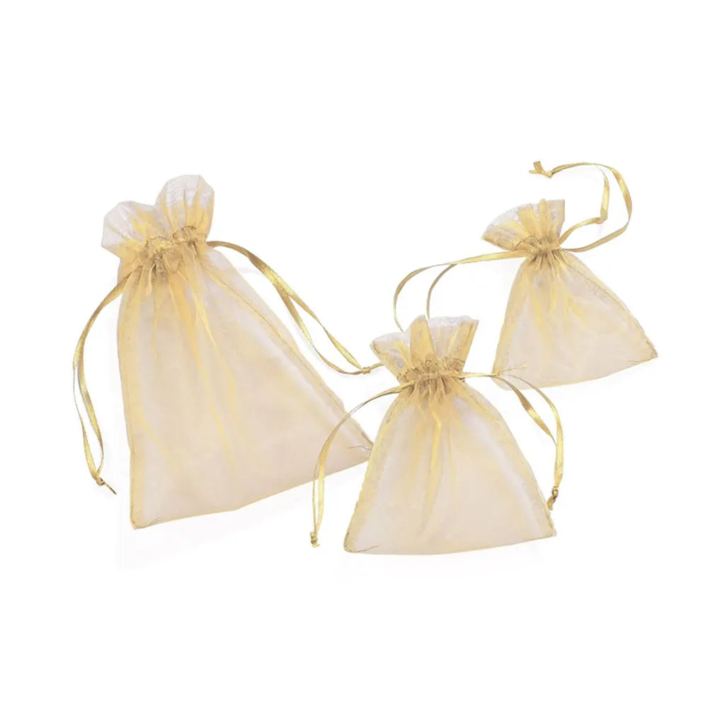 Organza Bags 18 x 13cm Bag with 6pcs, Cream