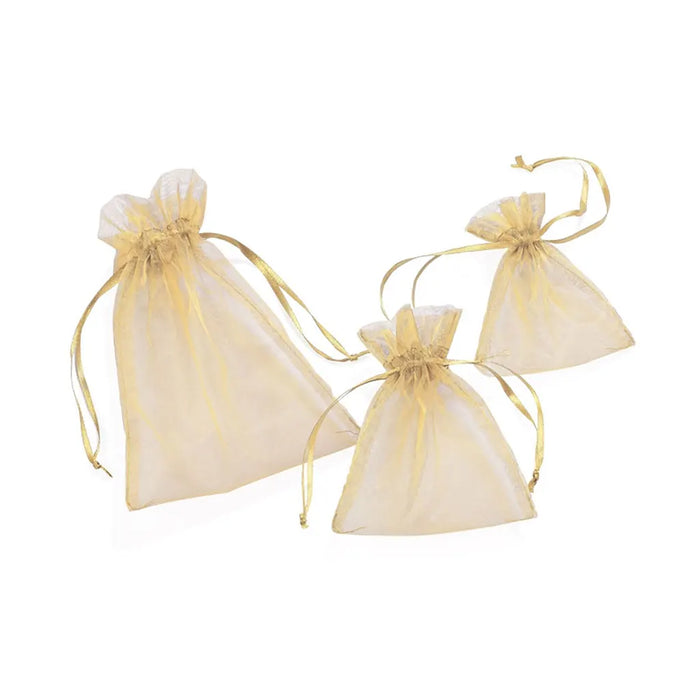 Organza Bags 18 x 13cm Bag with 6pcs, Cream