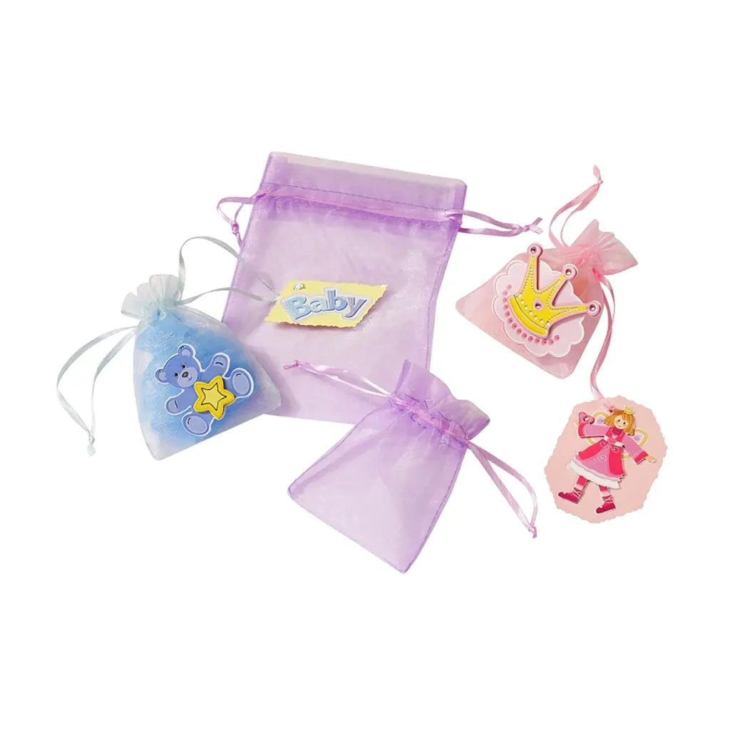 Organza Bags 18 x 13cm Bag with 6pcs, Red