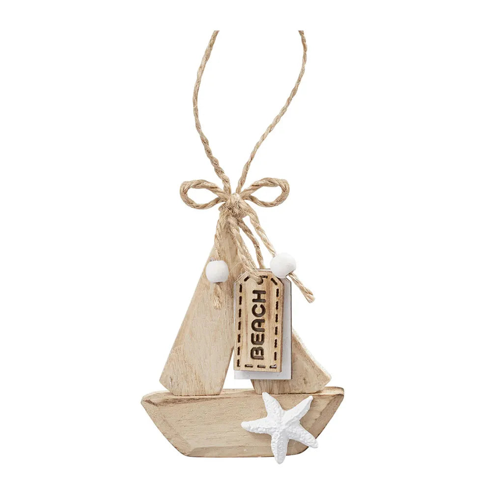 Wooden Sailing Boat, 8cm