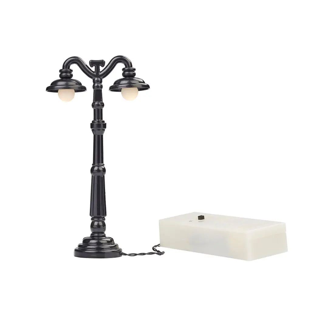 Miniature Lantern Black 13cm, with Box for 2x AA Batteries
