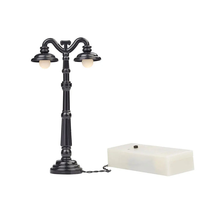 Miniature Lantern Black 13cm, with Box for 2x AA Batteries