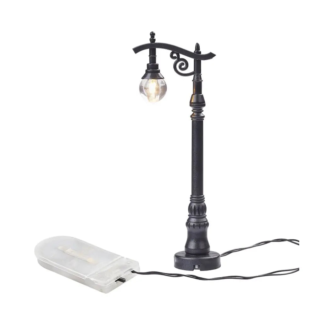 Miniature Lantern Black 10.5cm, with 2 cell Batteries
