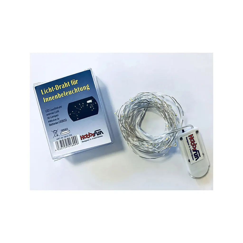 LED Light Wire Warm Light 30 Lamps, 48 Hours
