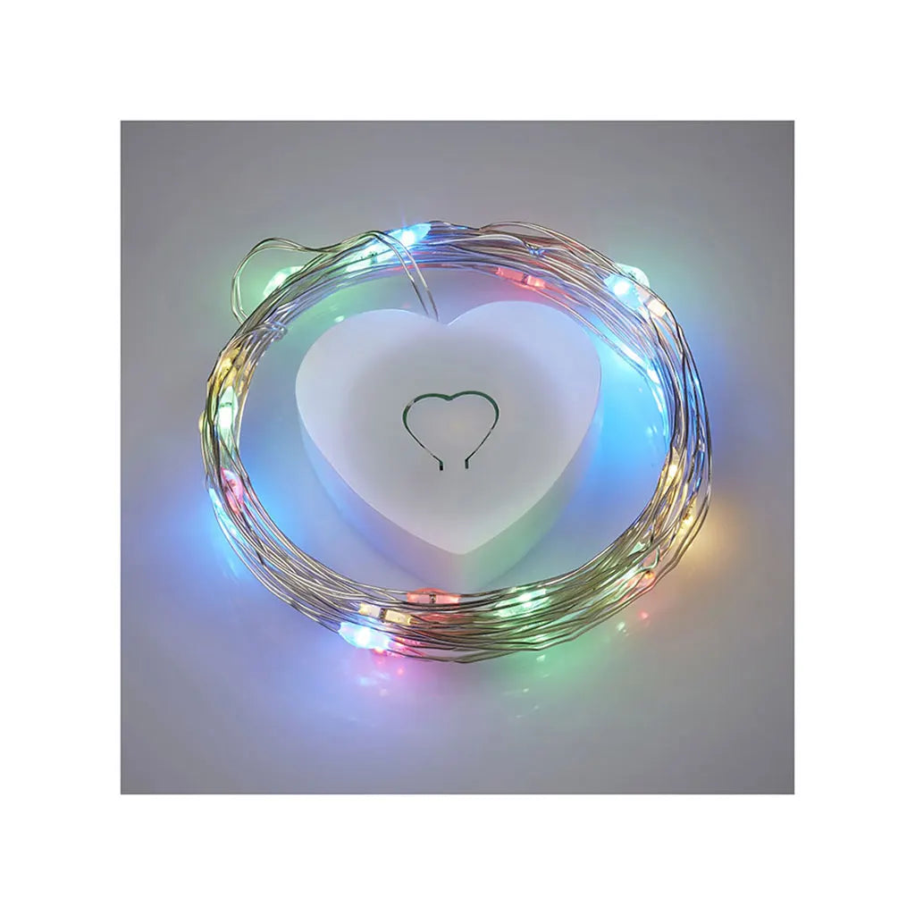 LED Light Wire Multicolor Light 30 Lamps, 36 Hours