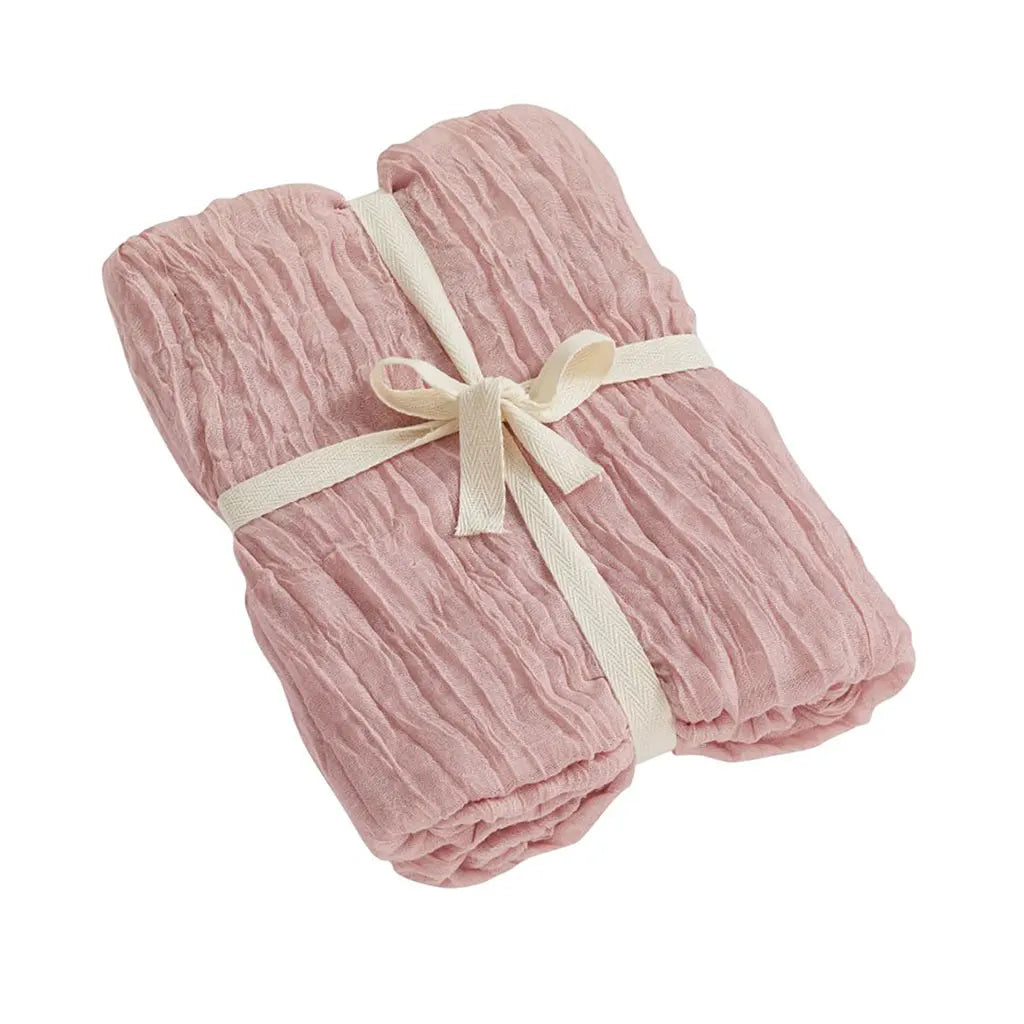 Muslin Fabric, 90 x 300cm, Rose, Polyester