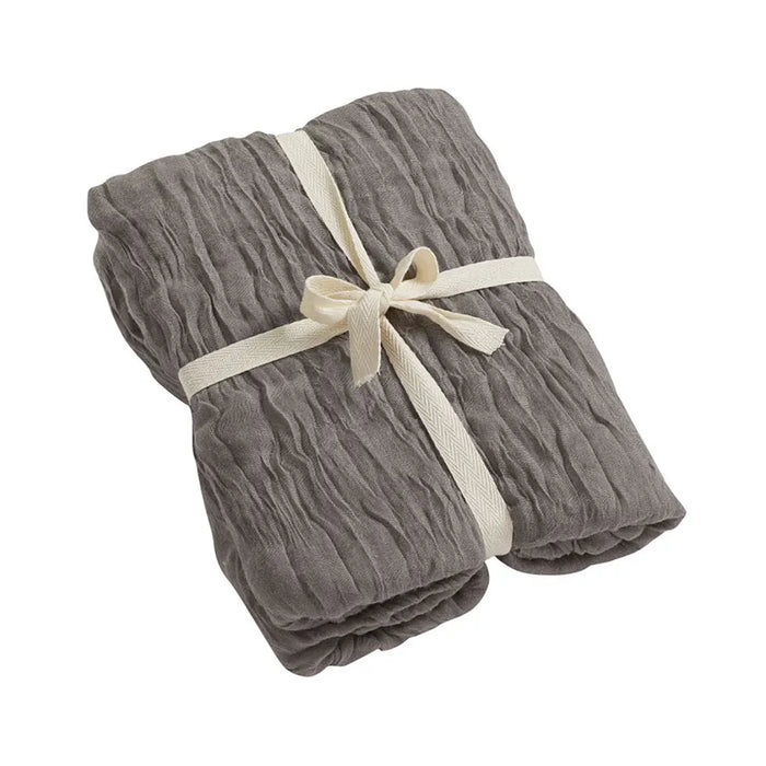 Muslin Fabric, 90 x 300cm, Grey, Polyester