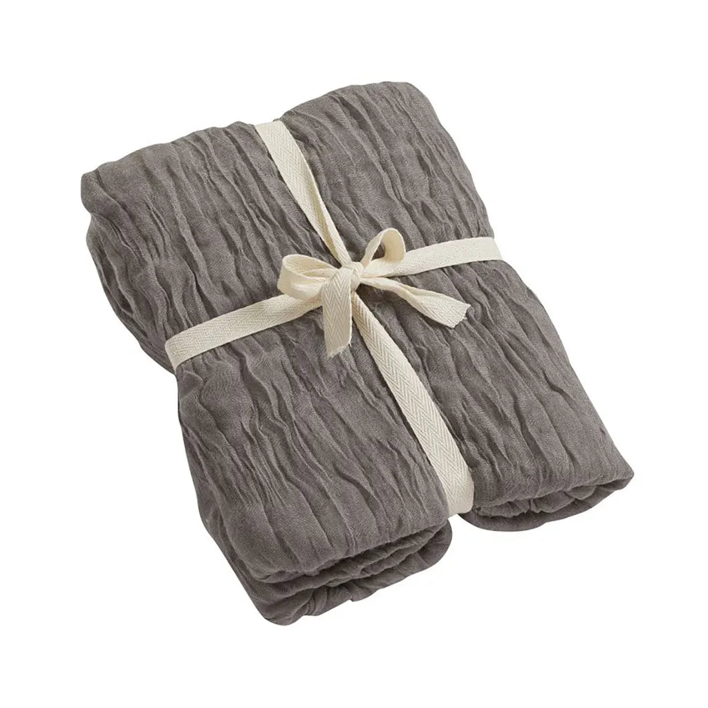 Muslin Fabric, 90 x 300cm, Grey, Polyester