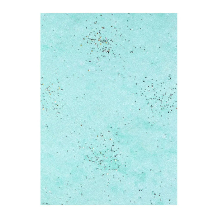 Brilliant Paper Fleece 25cm, Turquoise / Silver