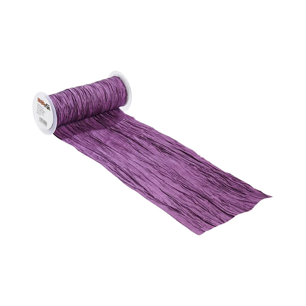 Decorative Ribbon Fripe 20cm, Plum