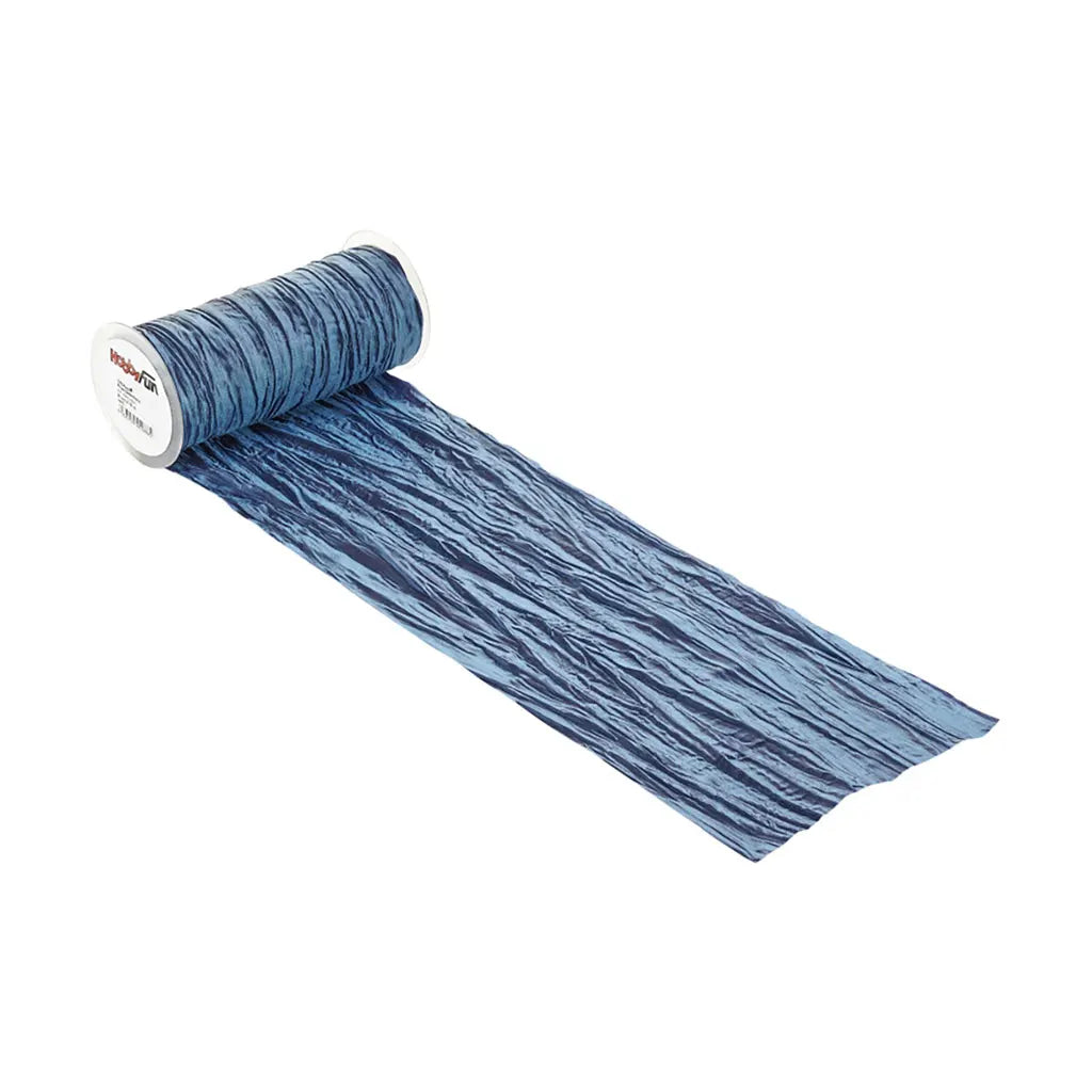Decorative Ribbon Fripe 20cm, Dark Blue