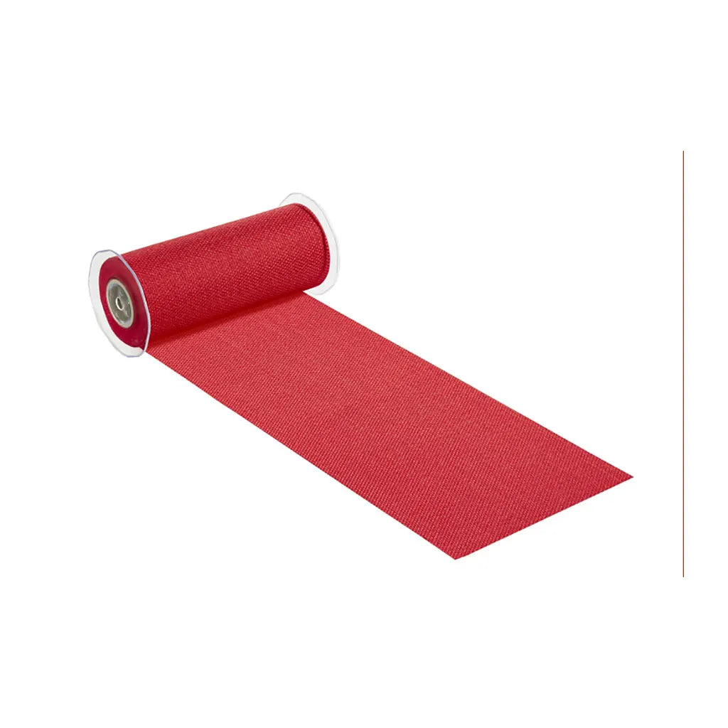 Decorative Fabric Linen-Look 20cm, Red