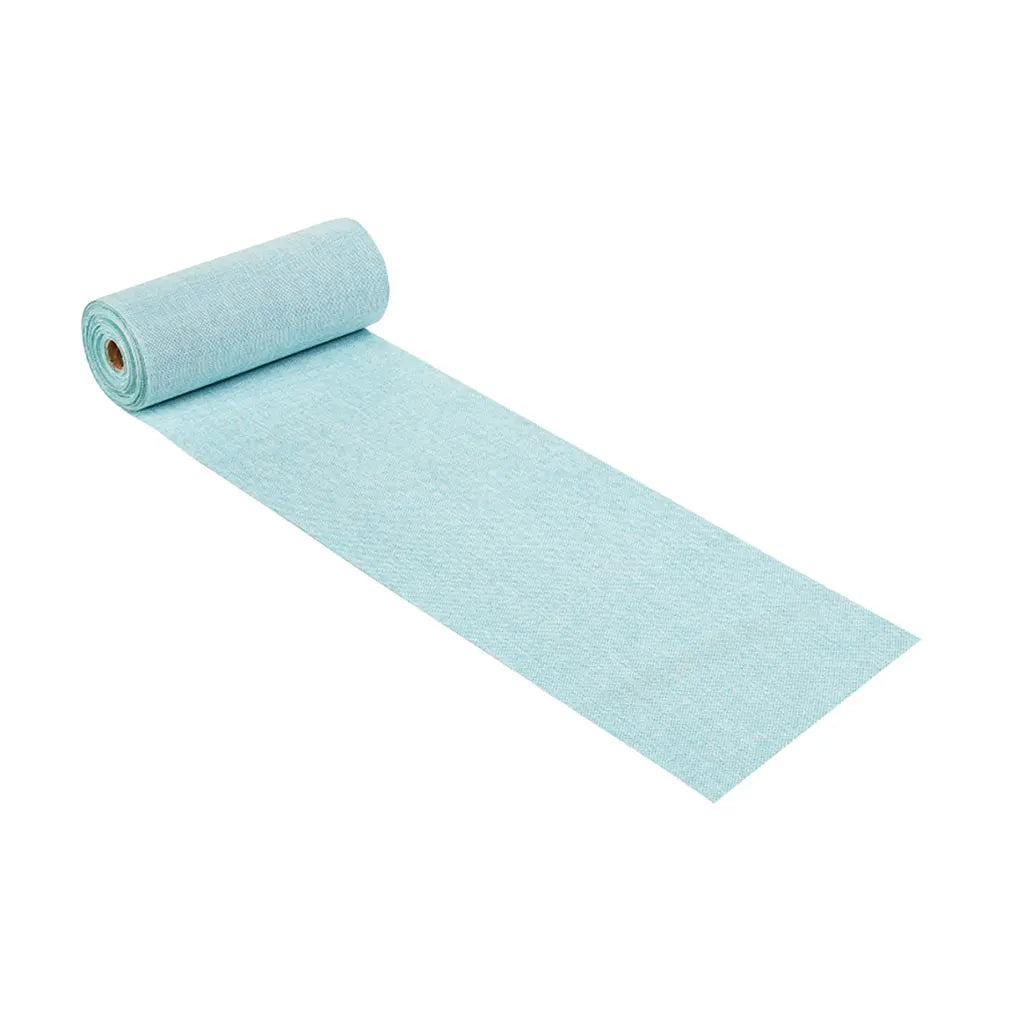 Decorative Fabric Linen-Look 20cm, Tinged with Lago
