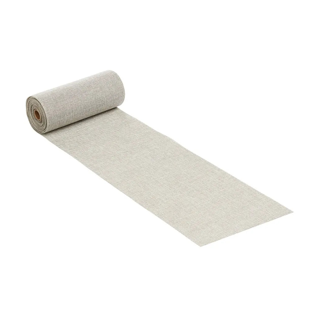 Decorative Fabric Linen-Look 20cm, Tinged with Light Grey