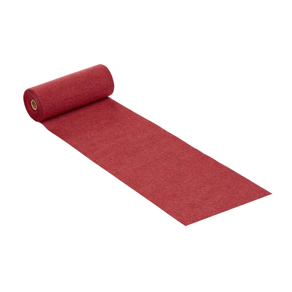Decorative Fabric Linen-Look 20cm, Tinged with Red