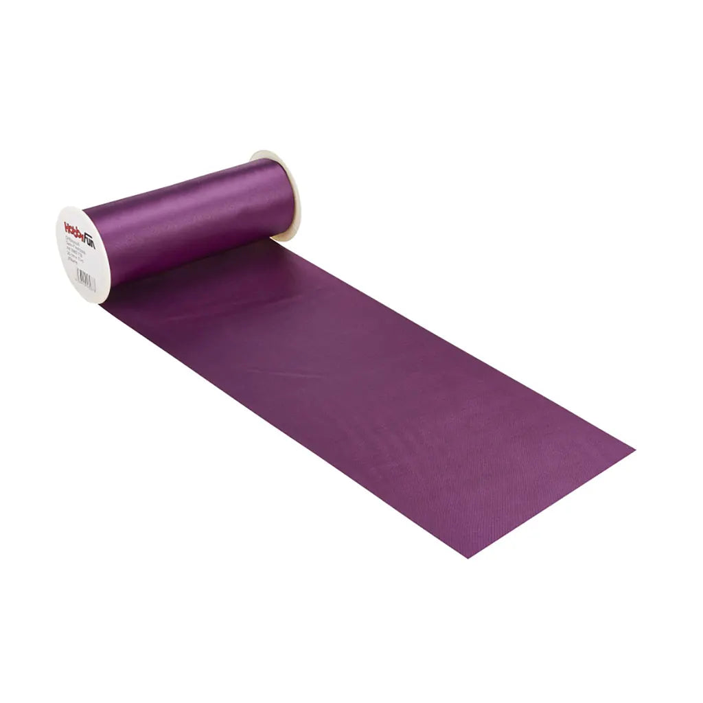 Satin Table Runner 20cm, Plum