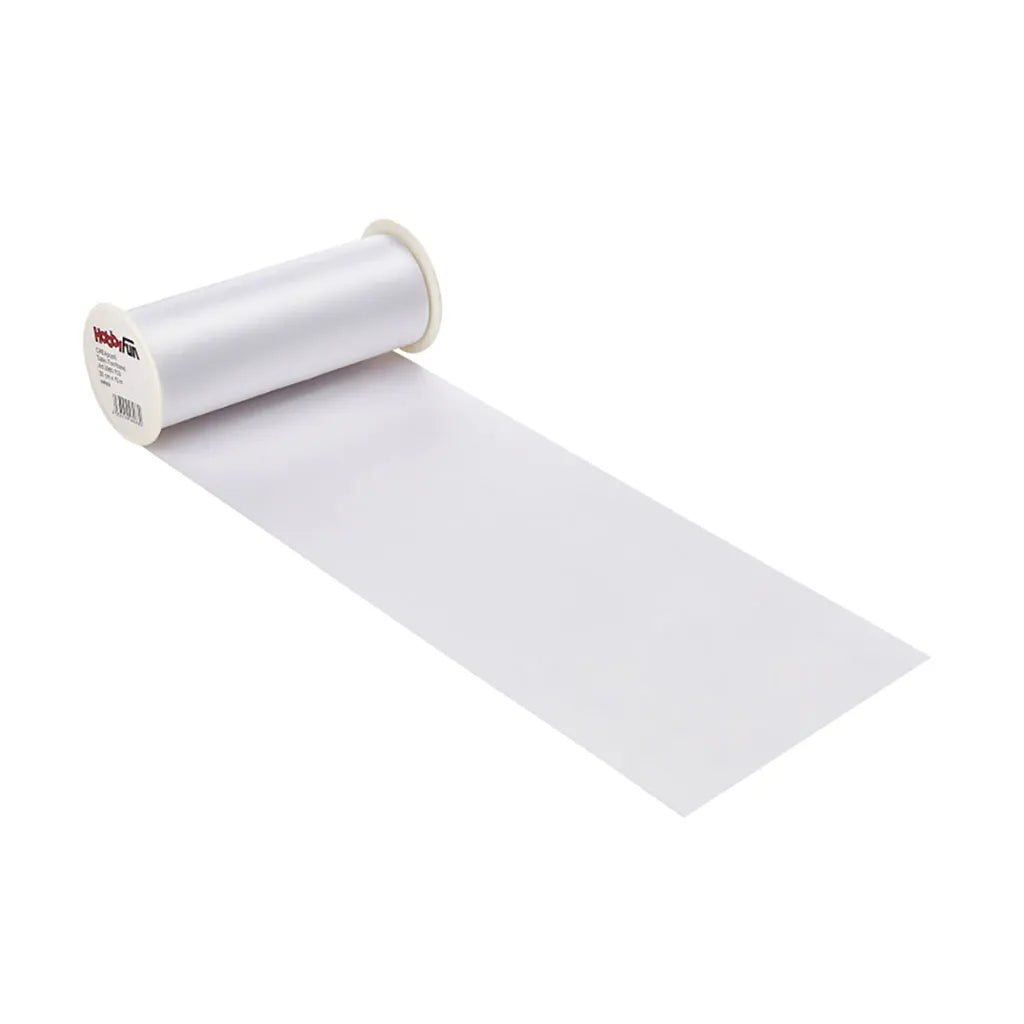 Satin Table Runner 20cm, White