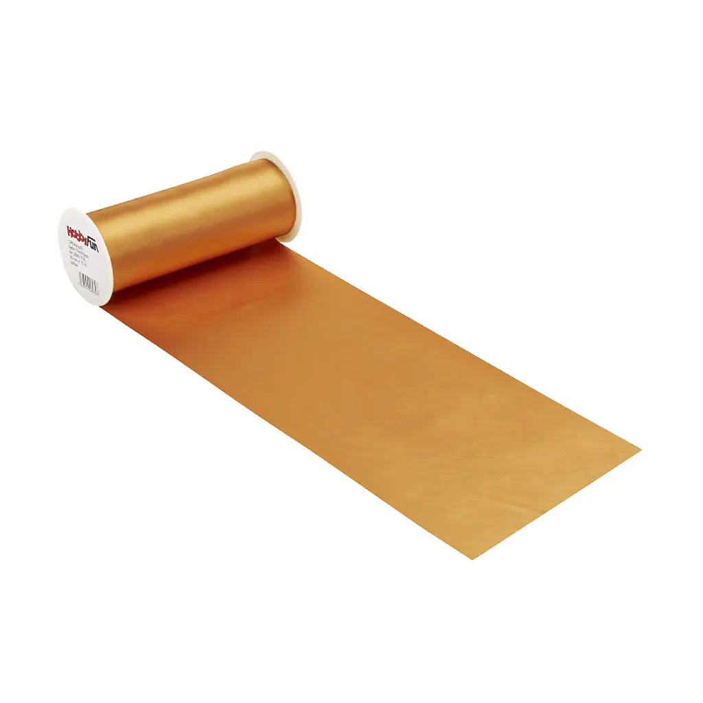 Satin Table Runner 20cm, Saffron