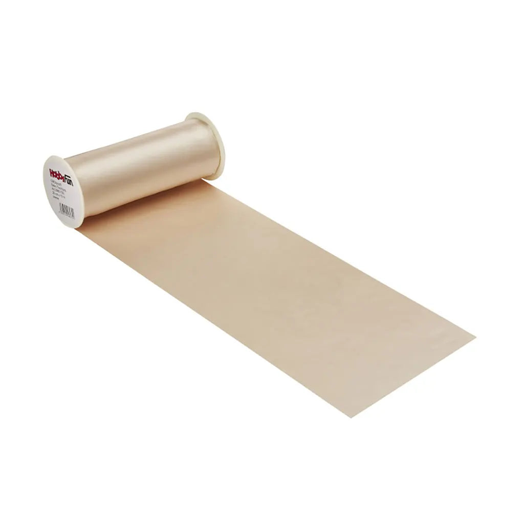 Satin Table Runner 20cm, Cream