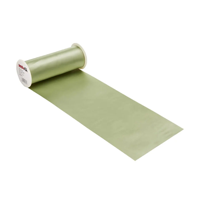 Satin Table Runner 20cm, Pastel Green