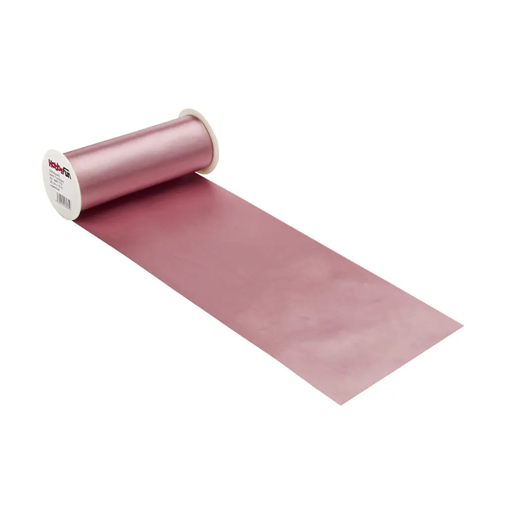 Satin Table Runner 20cm, Rosewood