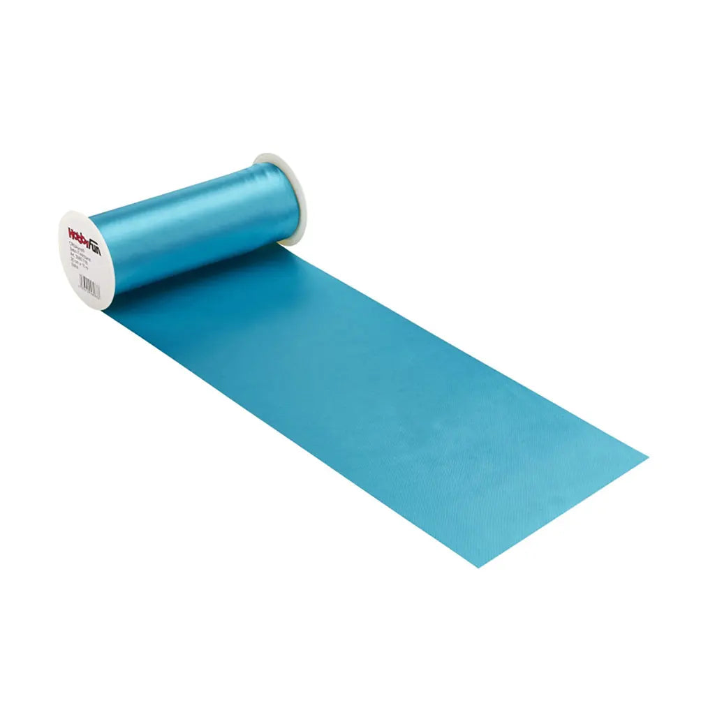 Satin Table Runner 20cm, Turquoise