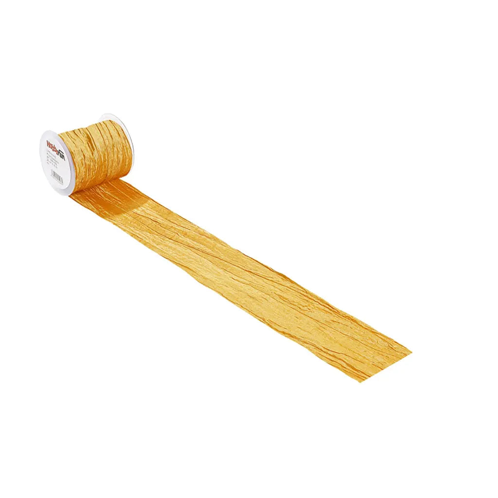 Decorative Ribbon Fripe 10cm, Gold