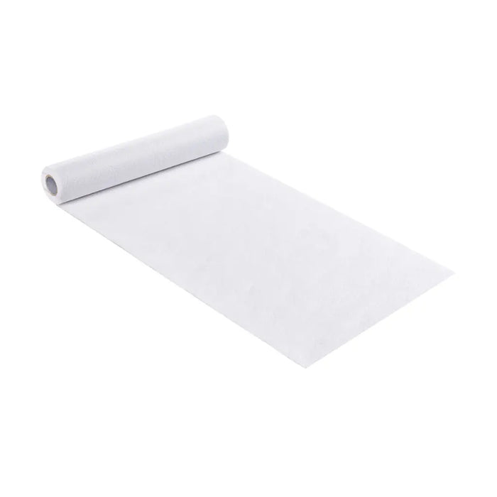 Decorative Fleece Flower Embossed 30cm, White