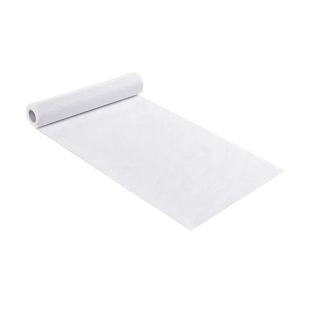 Decorative Fleece Flower Embossed 30cm, White