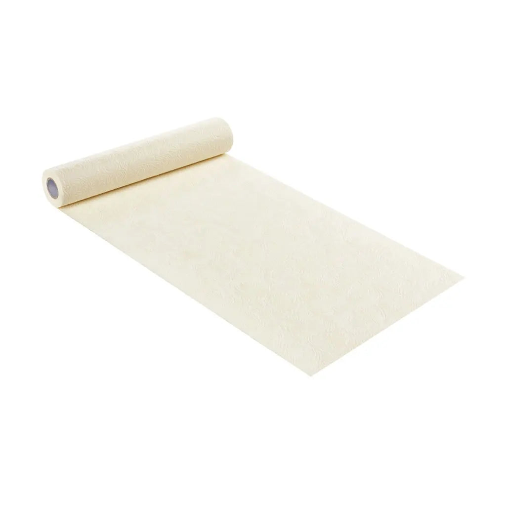 Decorative Fleece Flower Embossed 30cm, Cream