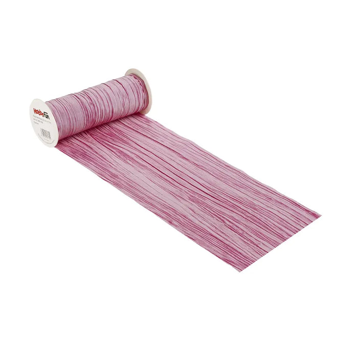 Decorative Ribbon Fripe 20cm, Fuchsia