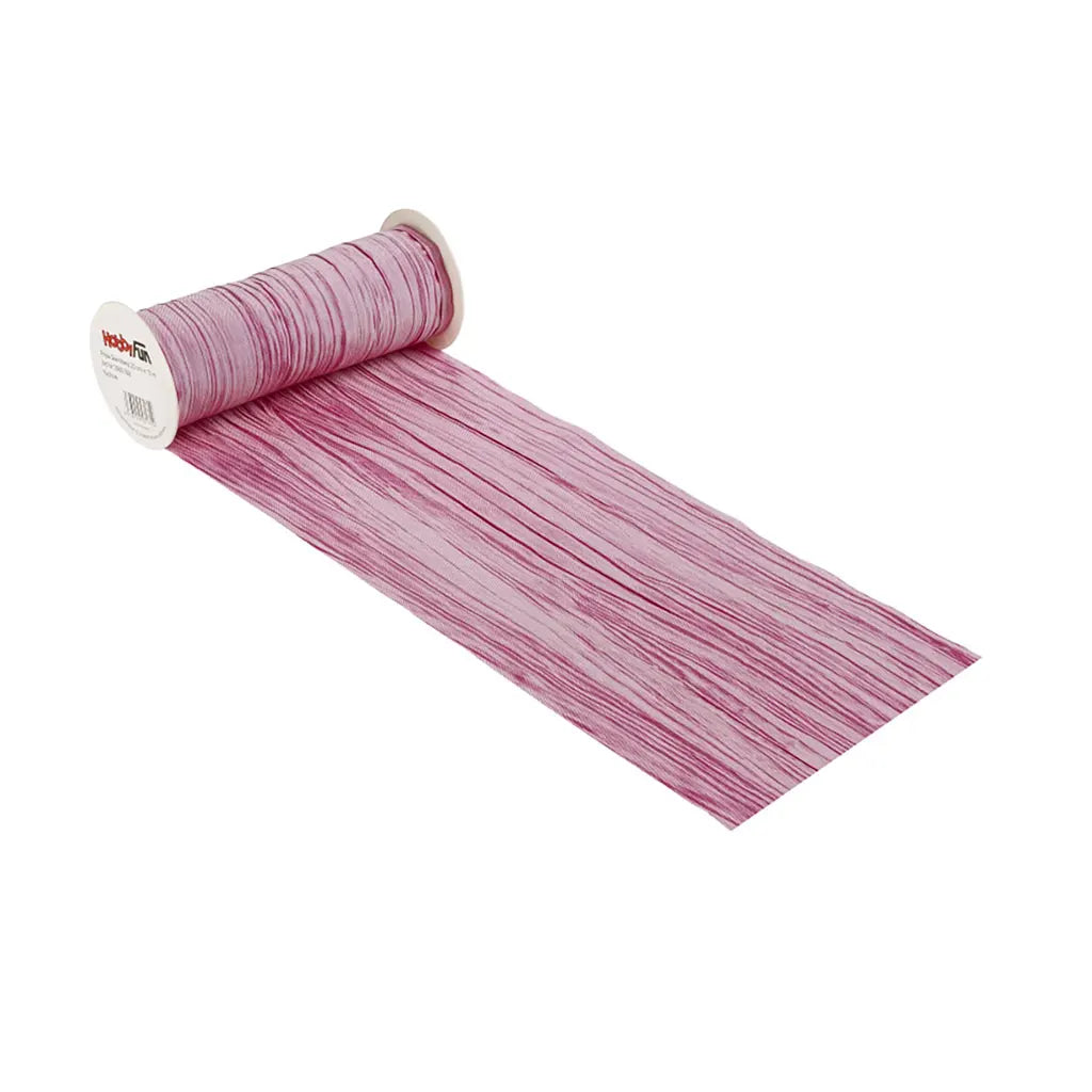 Decorative Ribbon Fripe 20cm, Fuchsia