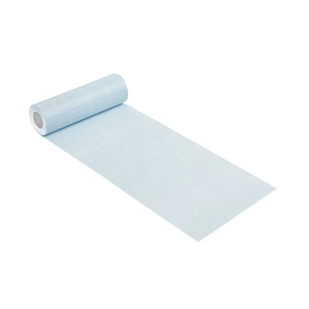 Table Runner "Bricotex" 100 % Viscose Compostable 25cm, Light Blue