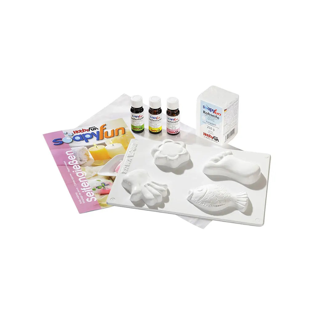 Soapyfun Soap Casting Set with Mould 2006 002, 3 Colours