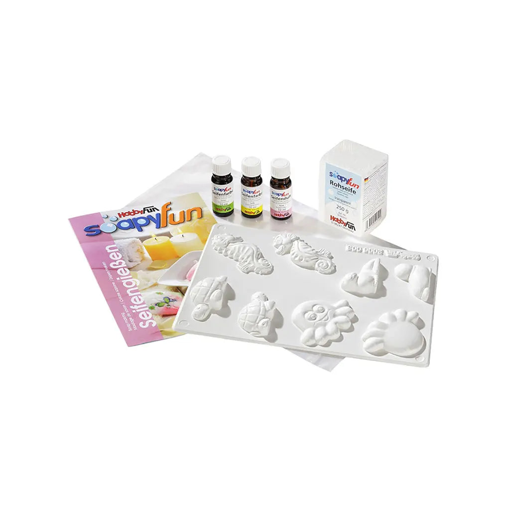 Soapyfun Soap Casting Set with Mould 2006 003, 3 Colours