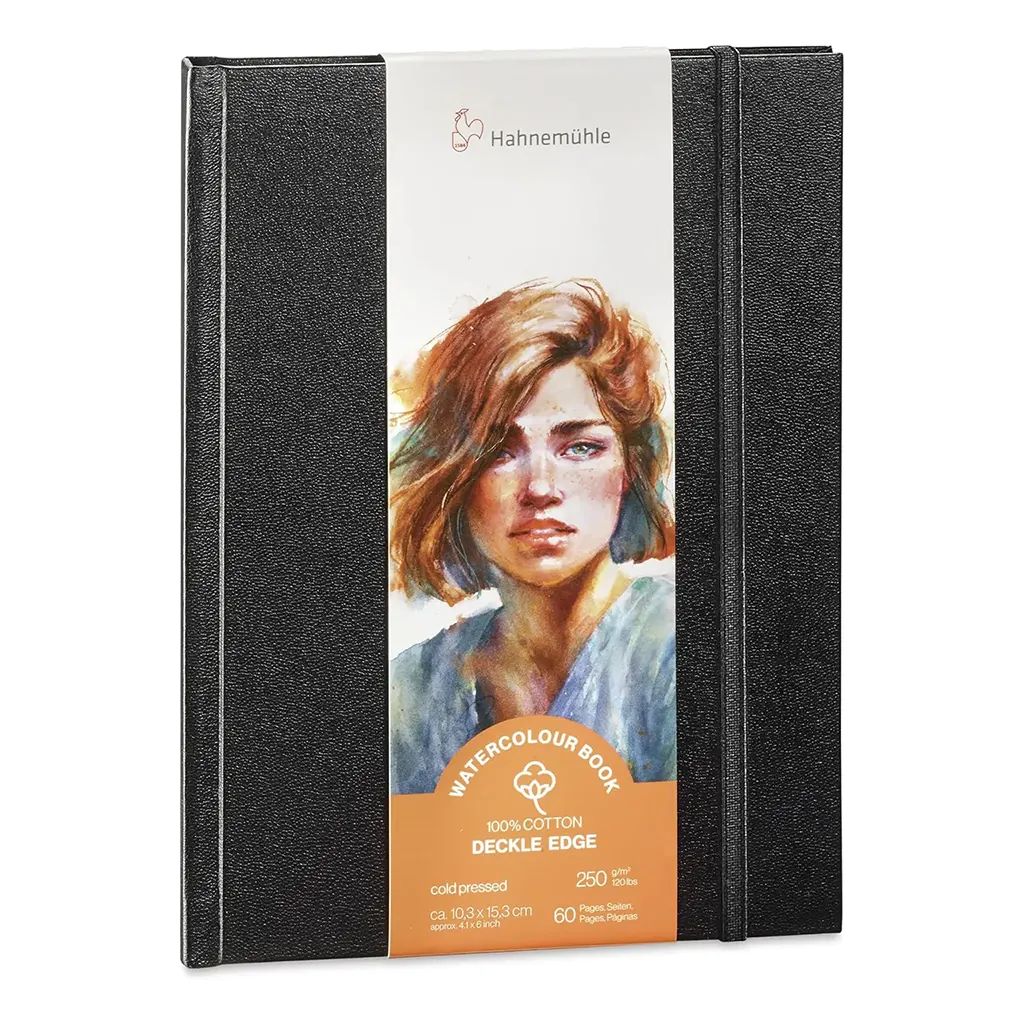 Watercolour Book Deckle Edge 250gsm 103x153cm Portrait Format