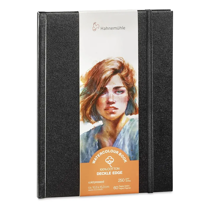 Watercolour Book Deckle Edge 250gsm 103x153cm Portrait Format