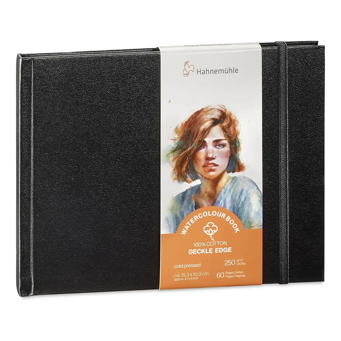 Watercolour Book Deckle Edge 250gsm 153x103cm Landscape Format