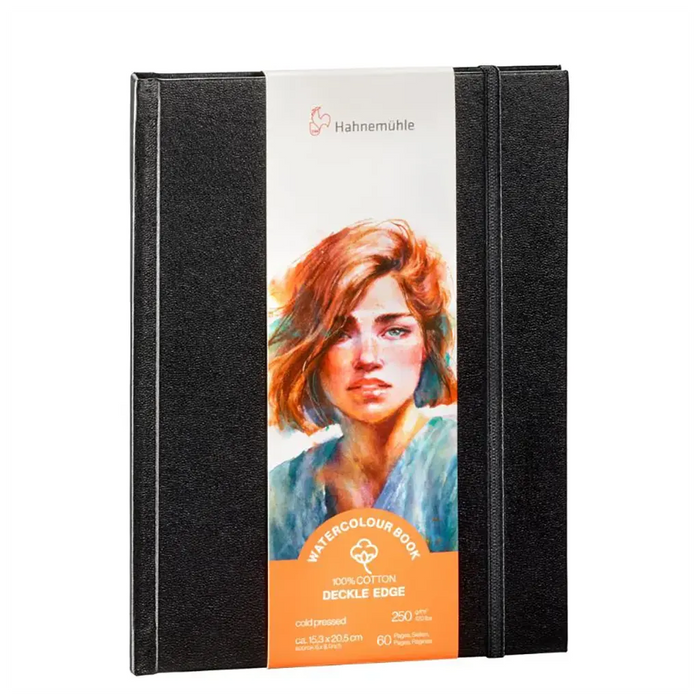 Watercolour Book Deckle Edge 250gsm153x205cm Portrait Format