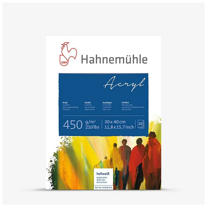 Acrylic Block 450gsm 30x40cm 10 Sheets